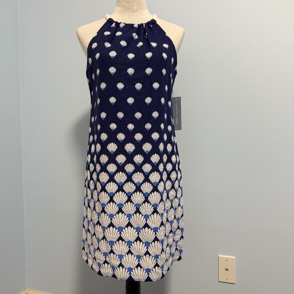 London Times Women’s Sleeveless Linen Blend Mini Dress Size‎ 2